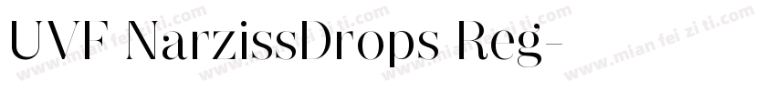 UVF NarzissDrops Reg字体转换